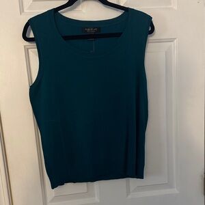 August Silk Teal Tank Top